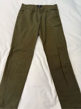 Boohoo Olive Chino Pants for Men
